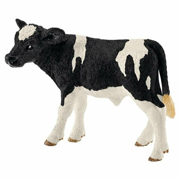 Schleich Farm World Holstein Calf Toy Plastic Black/White 13798